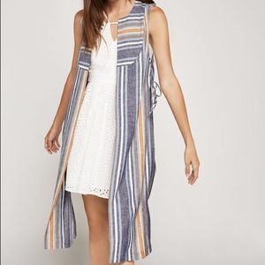 BCBGENERATION LONG OPEN VEST TAGS ON!